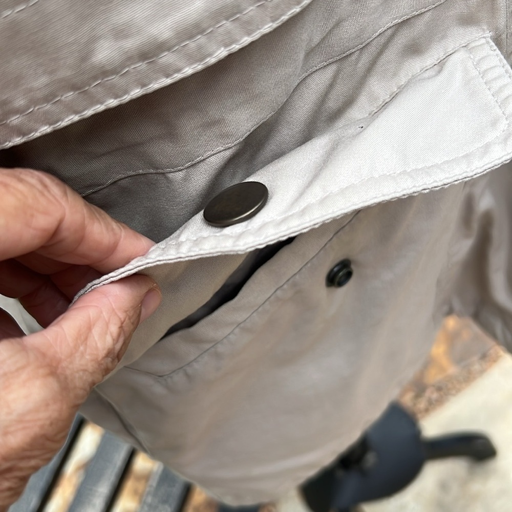 Vintage London Fog Cream Utility Jacket …009-Hanger - Picture 4 of 15